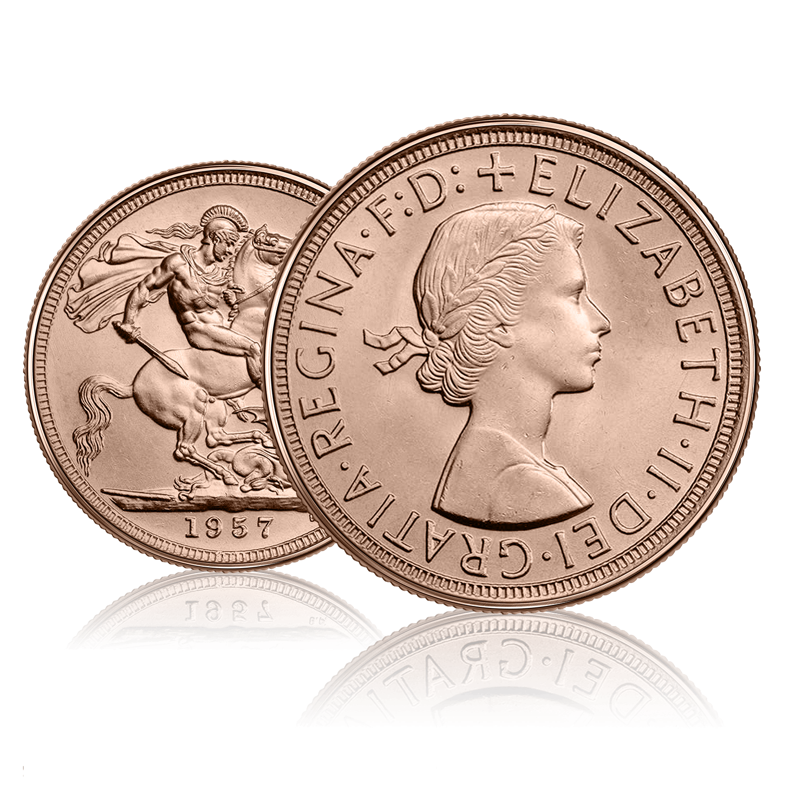Gold Sovereign Queen Elizabeth II Young Head (1957) 4